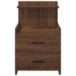 vidaXL Nočné stolíky 2 ks s 2 zásuvkami hnedý dub 40x36,5x62 cm – Obrázok 4
