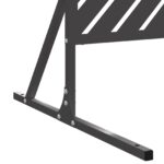 vidaXL Oceľový plotový panel Čierny Oceľ Štandardný Trvácny – Obrázok 7