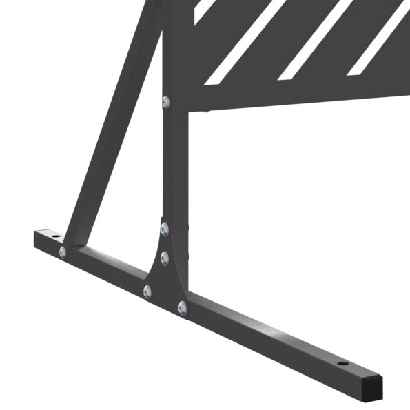 vidaXL Oceľový plotový panel Čierny Oceľ Štandardný Trvácny – Obrázok 7