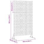 vidaXL Záves na zabezpečenie súkromia Antracit 100 x 50 x 180 cm Oceľ – Obrázok 10