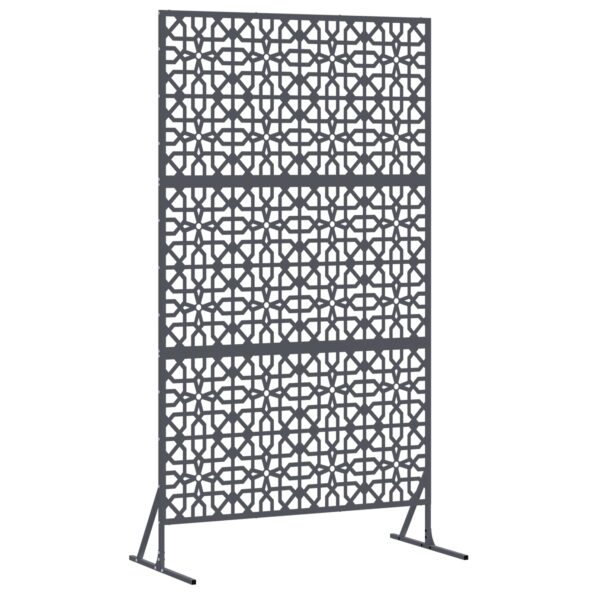 vidaXL Záves na zabezpečenie súkromia Antracit 100 x 50 x 180 cm Oceľ – Obrázok 2