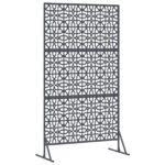 vidaXL Záves na zabezpečenie súkromia Antracit 100 x 50 x 180 cm Oceľ – Obrázok 6