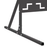 vidaXL Kovový plotový panel Čierny Kov Veľký Dekoratívne vložky – Obrázok 7