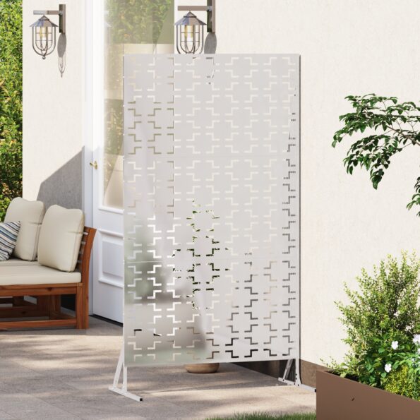 vidaXL Nerezový panel plotu Nerezová oceľ Nerezová oceľ Veľký – Obrázok 3