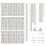 vidaXL Nerezový panel plotu Nerezová oceľ Nerezová oceľ Veľký – Obrázok 8