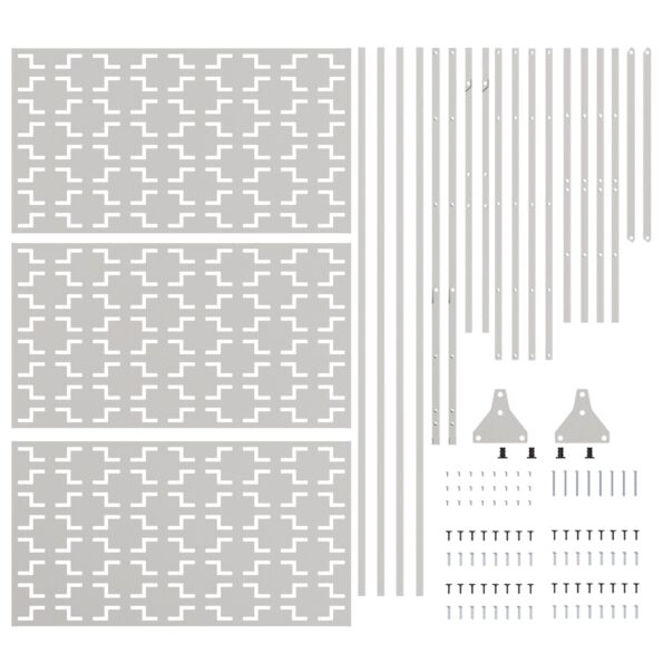 vidaXL Nerezový panel plotu Nerezová oceľ Nerezová oceľ Veľký – Obrázok 8