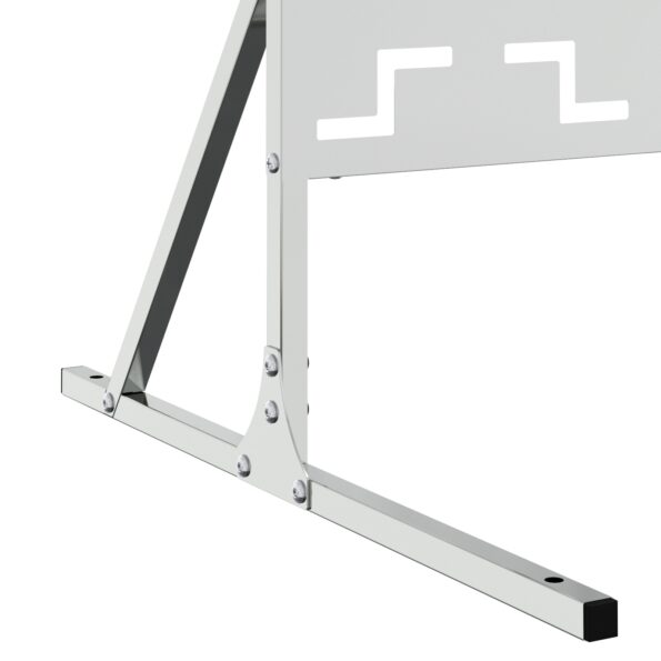 vidaXL Pozinkovaný oceľový plotový panel Pozinkovaná oceľ Jednoduchý panel – Obrázok 7