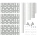 vidaXL Pozinkovaný oceľový plotový panel Pozinkovaná oceľ Jednoduchý panel – Obrázok 8