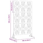 vidaXL Kovový plotový panel Čierny Kov Veľký Dekoratívne vložky – Obrázok 10