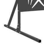 vidaXL Kovový plotový panel Čierny Kov Veľký Dekoratívne vložky – Obrázok 7