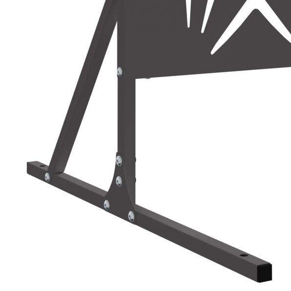 868584_7.jpg vidaXL Kovový plotový panel Čierny Kov Veľký Dekoratívne vložky – Obrázok 7