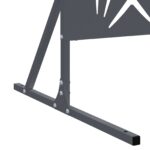 vidaXL Kovový plotový panel Antracit Kov Veľký Vzor – Obrázok 7