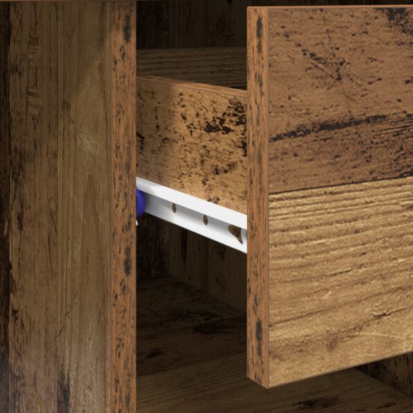 vidaXL Stôl s úložným priestorom staré drevo 90x49.5x75 cm inžinierske drevo – Obrázok 9