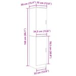 vidaXL Bufetový kabinet Sivá Sonoma MDF Stredný Bufetový kabinet – Obrázok 11