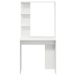 vidaXL Biely počítačový stôl Biela Kompozitné drevo Stredný – Obrázok 4