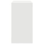 vidaXL Písací stôl Biela MDF 80 x 40 x 76 cm Jednoduchý Písací stôl – Obrázok 5