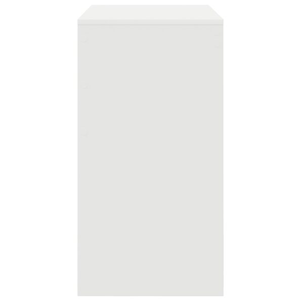 869386_5.jpg vidaXL Písací stôl Biela MDF 80 x 40 x 76 cm Jednoduchý Písací stôl – Obrázok 5