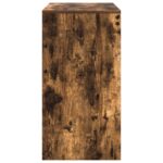 vidaXL Písací stôl Dymený dub Kompozitné drevo Kompaktný Písací stôl – Obrázok 5