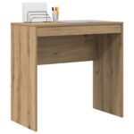 vidaXL Písací stôl Dubový Inžinierske drevo 80 x 40 x 76 cm Písací stôl – Obrázok 3