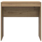 vidaXL Písací stôl Dubový Inžinierske drevo 80 x 40 x 76 cm Písací stôl – Obrázok 4