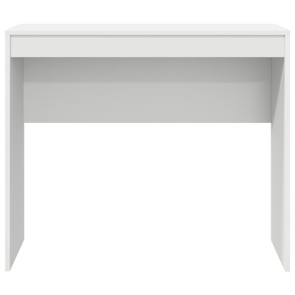 869394_4.jpg vidaXL Písací stôl Biely Inžinierske drevo Stredný Minimalistický – Obrázok 4