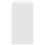 vidaXL Písací stôl Biely Inžinierske drevo Stredný Minimalistický – Obrázok 5