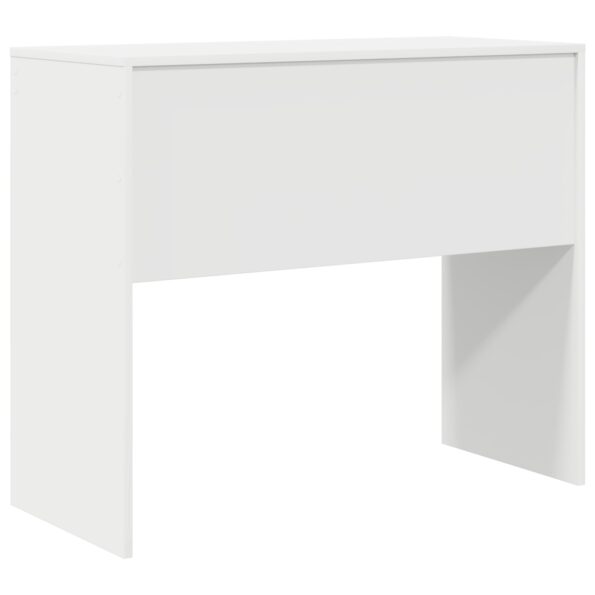 869394_6.jpg vidaXL Písací stôl Biely Inžinierske drevo Stredný Minimalistický – Obrázok 6