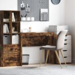 vidaXL Písací stôl Dymený dub Kompozitné drevo 90 x 40 x 76 cm