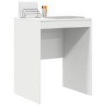 vidaXL Písací stôl Biela Inžinierske drevo 60 x 50 x 76 cm Trvácny – Obrázok 3