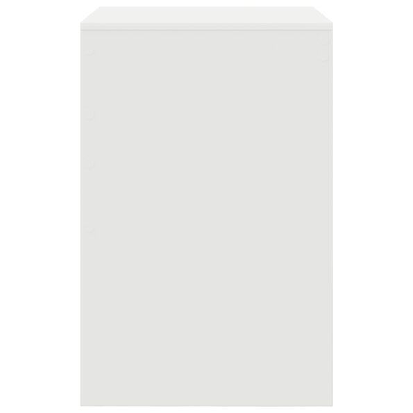 869410_5.jpg vidaXL Písací stôl Biela Inžinierske drevo 60 x 50 x 76 cm Trvácny – Obrázok 5