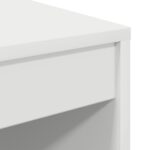 vidaXL Písací stôl Biela Inžinierske drevo 60 x 50 x 76 cm Trvácny – Obrázok 7