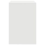 vidaXL Písací stôl Biely Drevotriesková doska 70 x 50 x 76 cm – Obrázok 5
