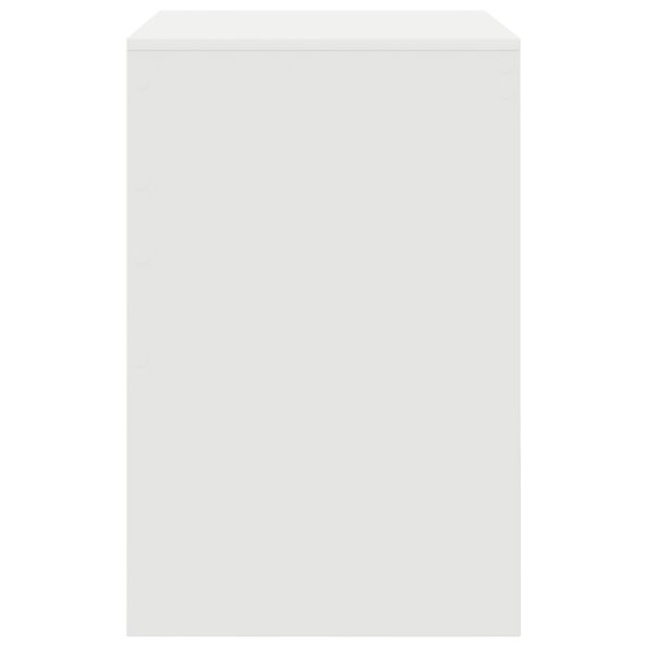 vidaXL Písací stôl Biely Drevotriesková doska 70 x 50 x 76 cm – Obrázok 5