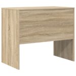 vidaXL Písací stôl Sonoma dub Drevotriesková doska 90 x 50 x 76 cm – Obrázok 6