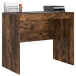 vidaXL Počítačový stôl Dymený dub Technické drevo 90 x 50 x 76 cm – Obrázok 3