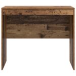 vidaXL Písací stôl - Staré drevo Staré drevo Drevotriesková doska – Obrázok 4