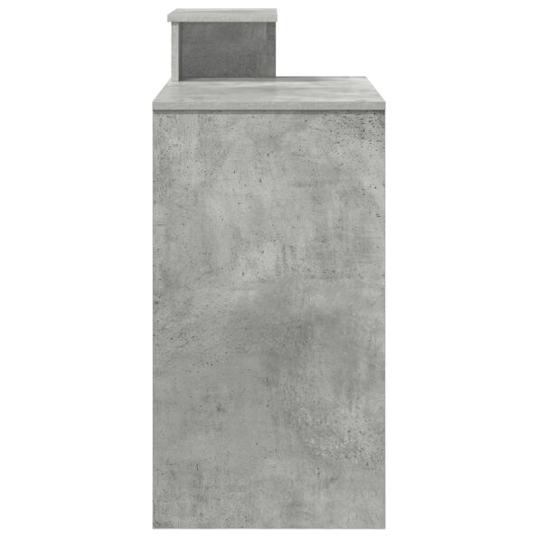 vidaXL šedý počítačový stôl betónovo šedý – Obrázok 6