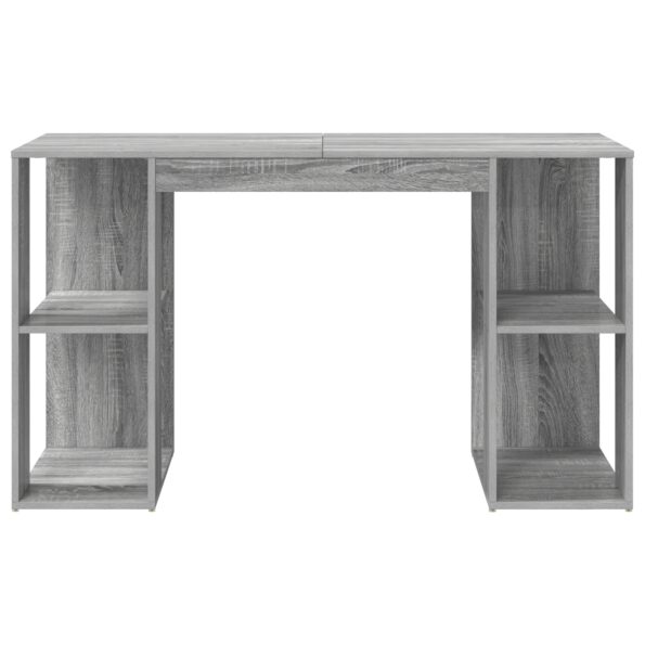 vidaXL Moderný sivý sonomový počítačový stôl Sivý sonomový – Obrázok 4