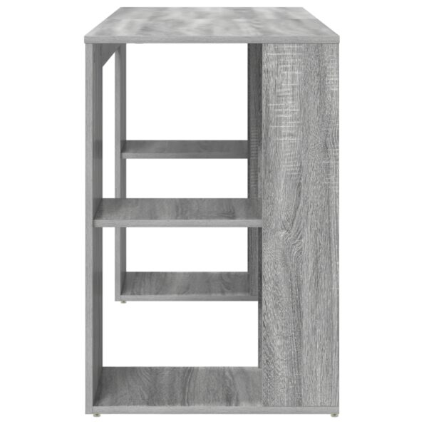 vidaXL Moderný sivý sonomový počítačový stôl Sivý sonomový – Obrázok 5