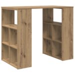 vidaXL Rohový stôl Dub Artisan Kompozitné drevo Stredný Elegantný – Obrázok 2