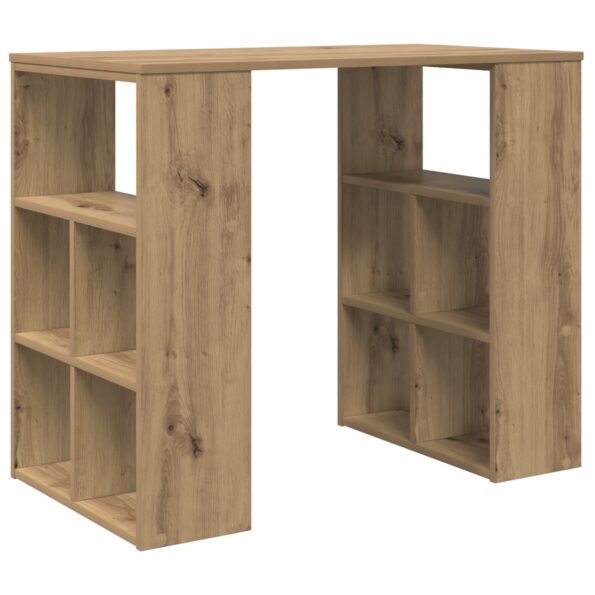 869513_2.jpg vidaXL Rohový stôl Dub Artisan Kompozitné drevo Stredný Elegantný – Obrázok 2