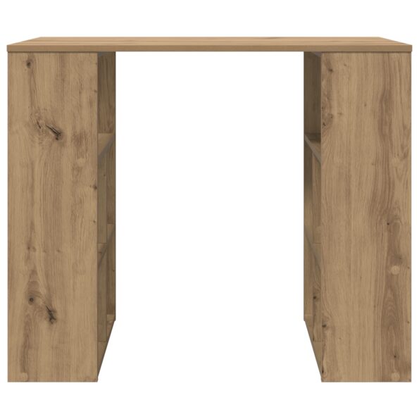 869513_4.jpg vidaXL Rohový stôl Dub Artisan Kompozitné drevo Stredný Elegantný – Obrázok 4