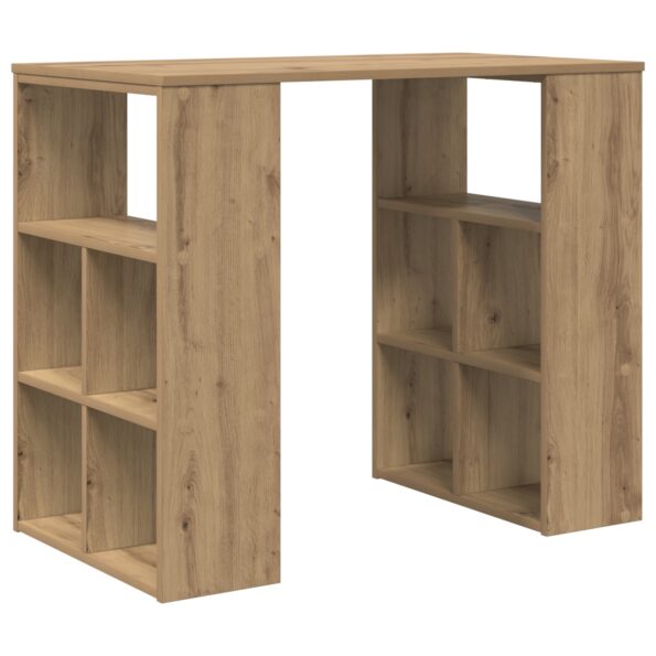 869513_6.jpg vidaXL Rohový stôl Dub Artisan Kompozitné drevo Stredný Elegantný – Obrázok 6
