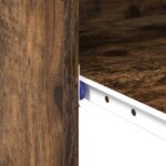 vidaXL Počítačový stôl Dymený dub Drevotriesková doska Kompaktný – Obrázok 9