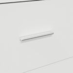 vidaXL biela úložná skrinka Biela MDF Kompaktný Úložný priestor – Obrázok 10