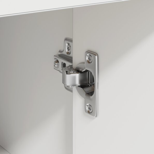 vidaXL biela úložná skrinka Biela MDF Kompaktný Úložný priestor – Obrázok 9