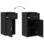 vidaXL čierna dubová skrinka na úložisko čierny dub – Obrázok 11