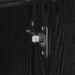 vidaXL čierna dubová skrinka na úložisko čierny dub – Obrázok 9