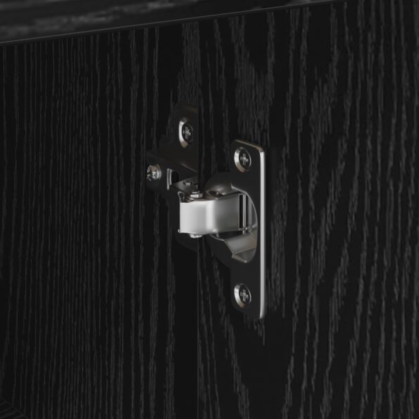 vidaXL čierna dubová skrinka na úložisko čierny dub – Obrázok 9