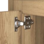 vidaXL Nočný stolík s LED svetlami, remeselný dub, 44x34,5x45 cm – Obrázok 11